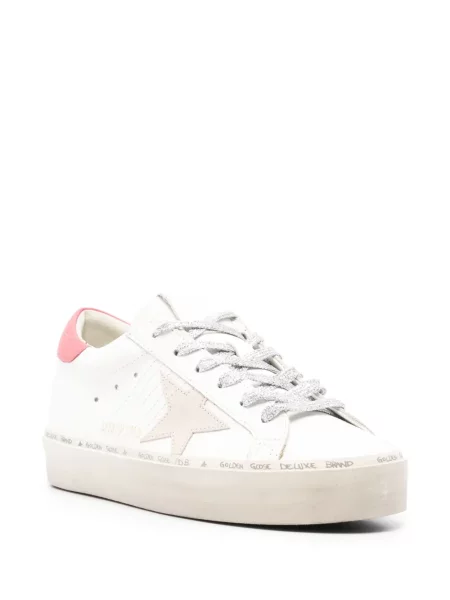 Kožené tenisky Golden Goose Hi Star bílé