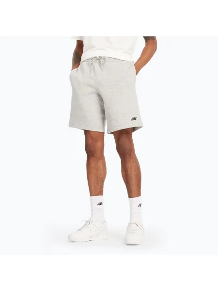 Pantaloni scurți pentru bărbați New Balance Fleece Short 9" athletic grey gri