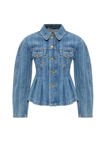 Kurtka jeansowa Ganni niebieska