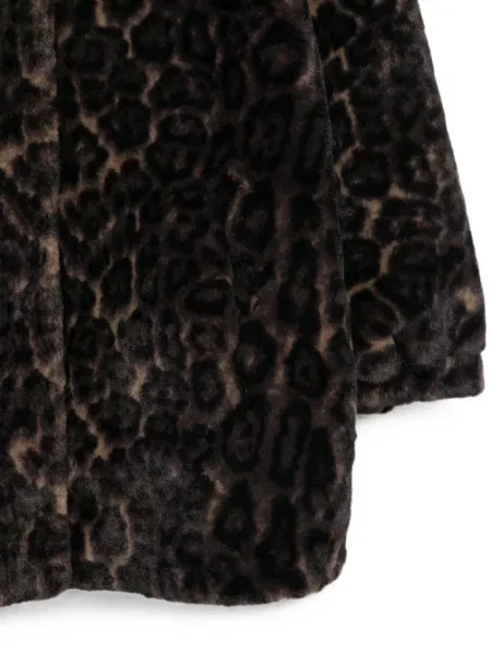 Palton Apparis cu imagine cu model leopard maro