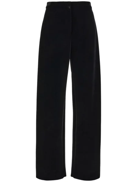 Pantaloni Sportmax de catifea negru