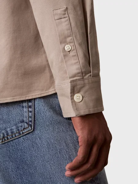 Джинсовая рубашка Calvin Klein Jeans бежевая