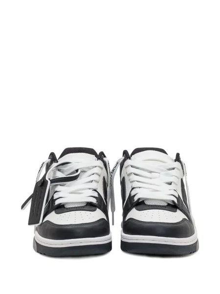 Sneakerși Off-white din piele business alb