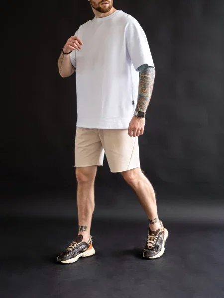 TeamV Шорти Бавовна/поліестер бежевий