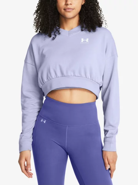 Froté mikina Under Armour fialová