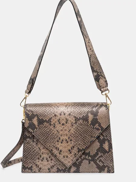 Кожена чанта Answear Lab бежово