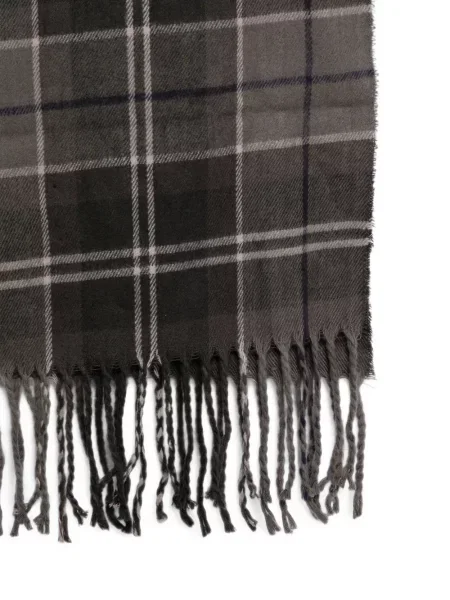 Καρό κασκόλ Barbour International γκρι