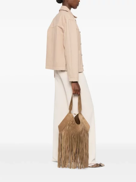 Shopper táska Khaite rojtokkal barna