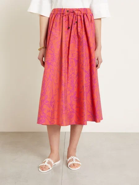 Max Mara Spódnica orange czerwona