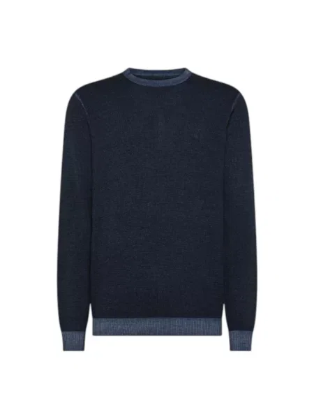 Sweter Sun68 wełniany niebieski