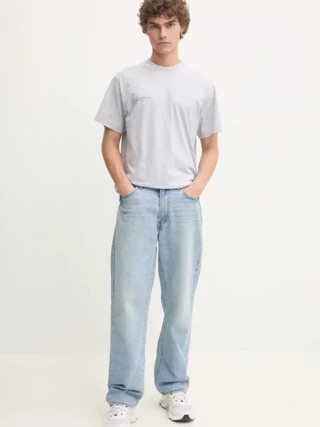 Футболка Pangaia с принтом серая