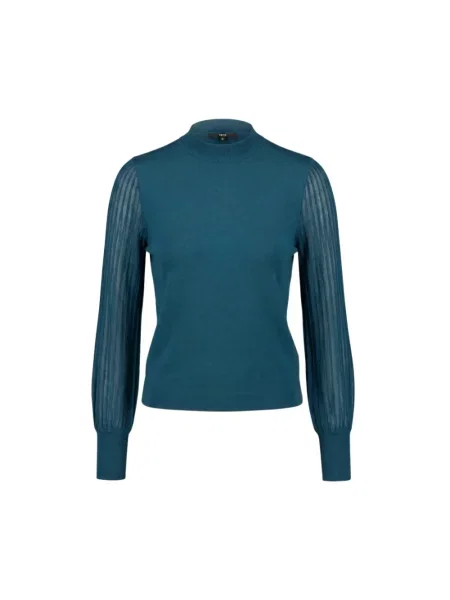 Dzianinowy sweter Zero C ze stójką zielony
