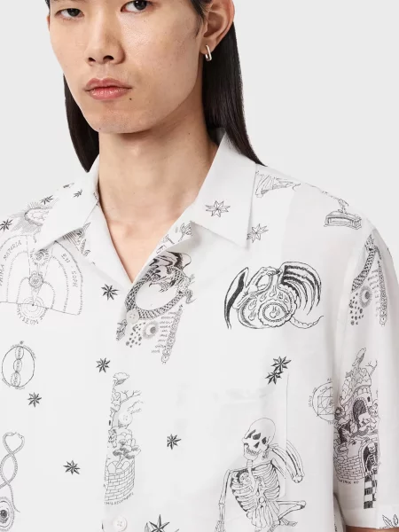 Сорочка Allsaints біла