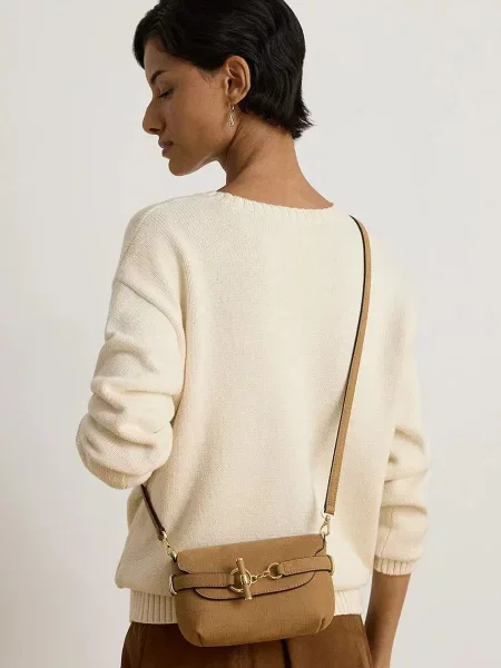 Кожаная сумка через плечо Lauren Ralph Lauren