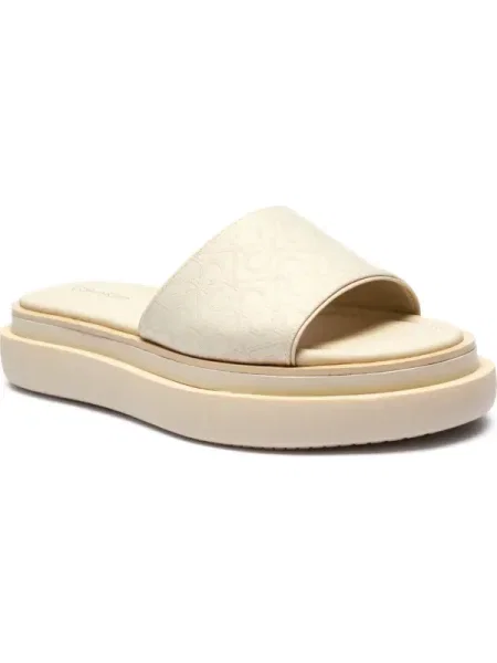 Papucs Calvin Klein Flatform Slide Jacq Ekru