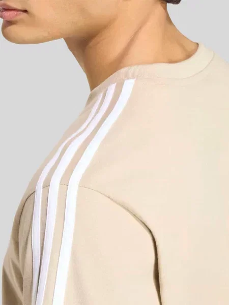 T-shirt o kroju regular fit z czystej bawełny model M 3S SJ LC T' Adidas Sportswear beżowa