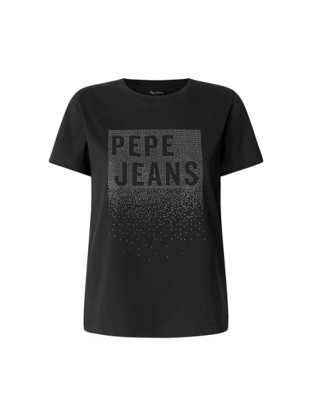 Koszulka Pepe Jeans z krótkim rękawem czarna
