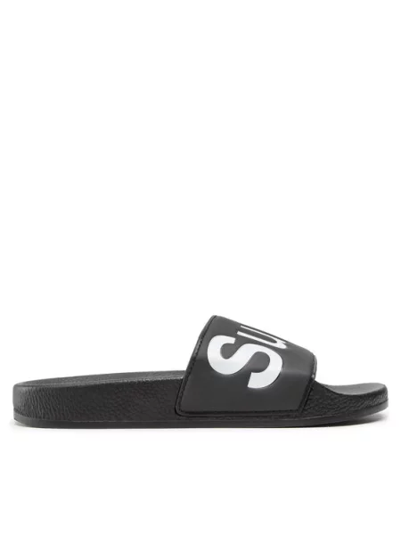 Superga Klapki Slides Polysoft czarny