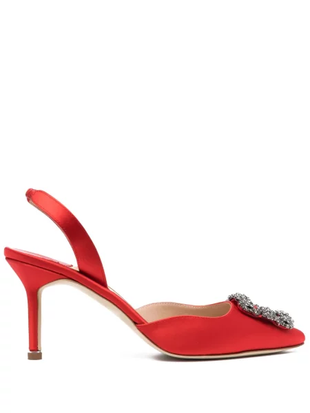 Pantofi cu toc Manolo Blahnik din piele