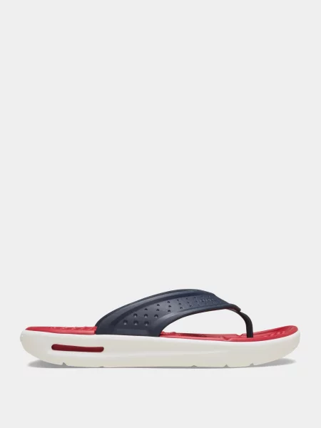 Шльопанці Crocs червоний/темно-синій синтетичний червоні