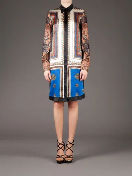 Rochie tip cămașă Givenchy cu imagine negru