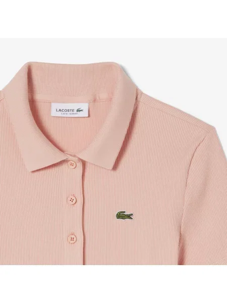 Lacoste Koszulka Polo Slim Fit różowa