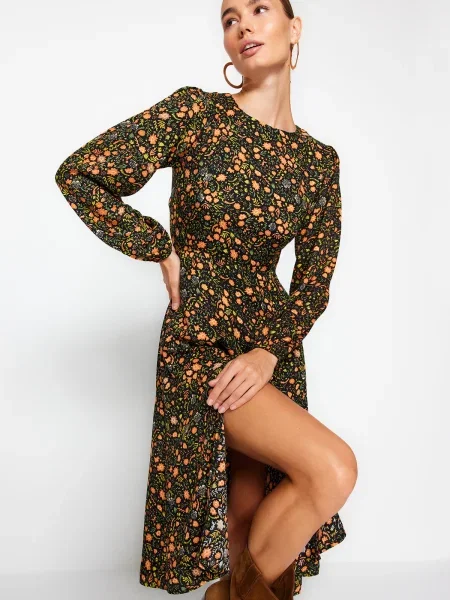 Rochie Trendyol țesută negru