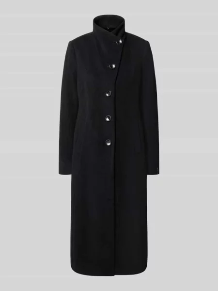Płaszcz o kroju regular fit ze stójką model NADA' Milo Coats czarny