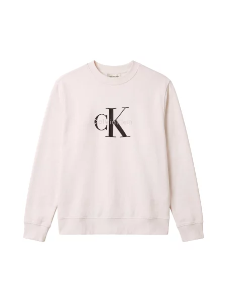 Palton Calvin Klein Jeans de lână alb
