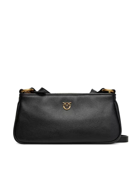 PINKO Rankinė Half Moon Baguette Mini AI PLTT juoda