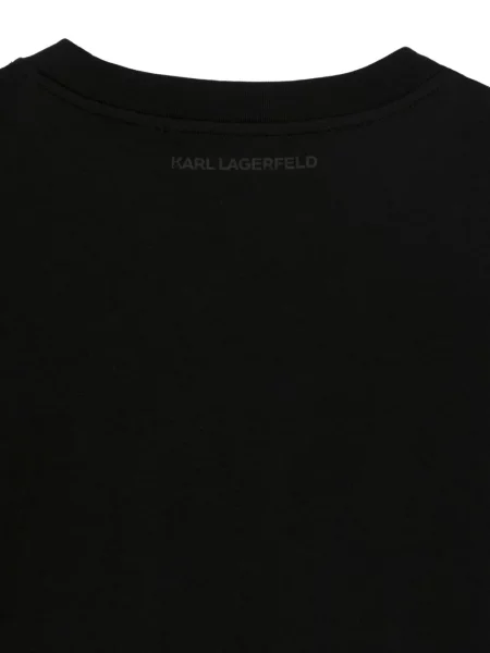 Hanorac Karl Lagerfeld cu imagine negru