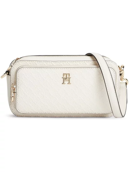 Tommy Hilfiger Geantă Th Daily Camera Bag Mono Alb bej