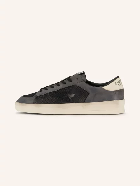 Golden Goose Tenisky Stardan tmavě šedá / krémová černá