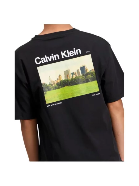 Gyerek póló Calvin Klein Jeans fekete