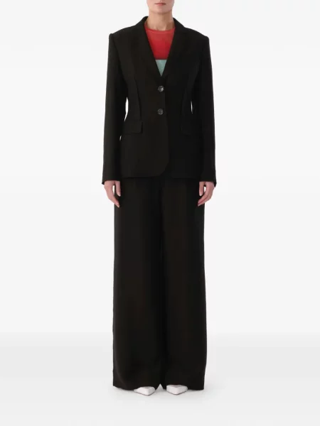Панталони с прав крачол Jason Wu Collection кепър черно