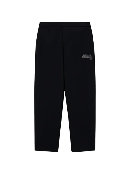Pantaloni Armani Exchange cu autograf negru