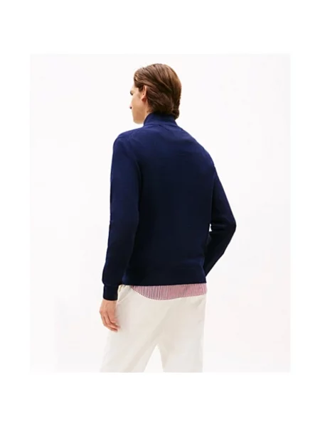 Kašmírový svetr Tommy Hilfiger modrý