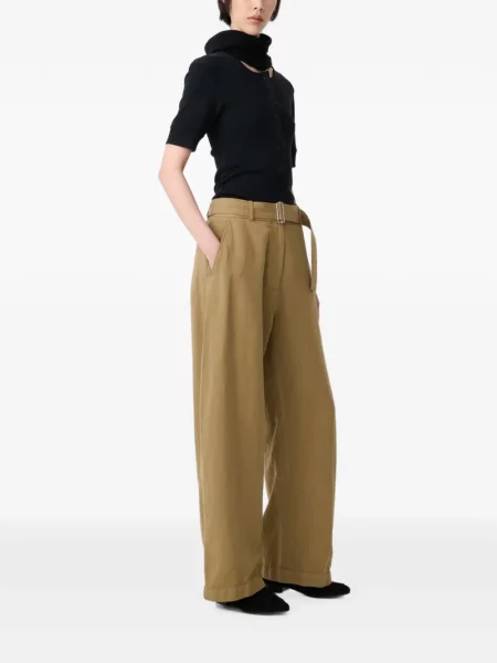 Cu centură pantaloni Studio Nicholson maro