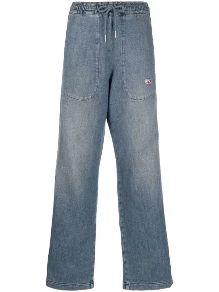 Leggings Diesel alergare albastru