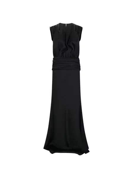 Rochie maxi Giuseppe Di Morabito cu volane negru