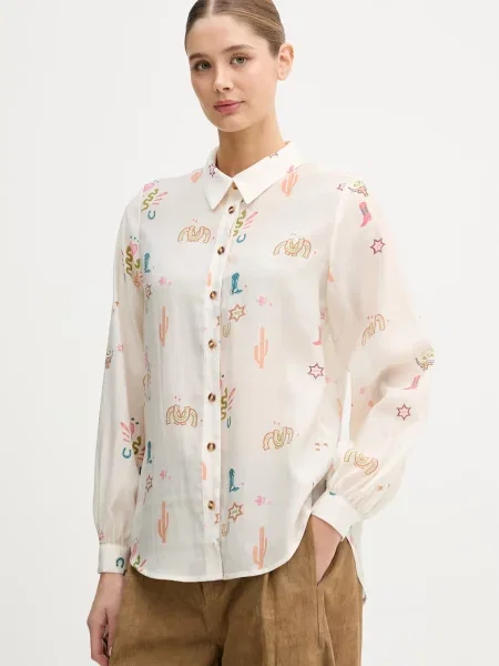 Never Fully Dressed koszula beżowa