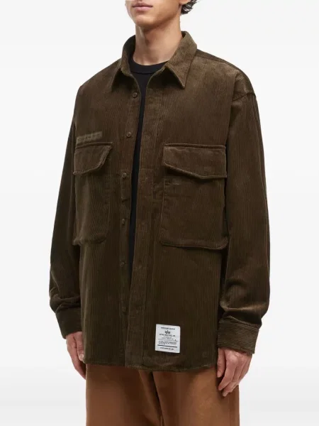 Kordbársony ing Alpha Industries barna