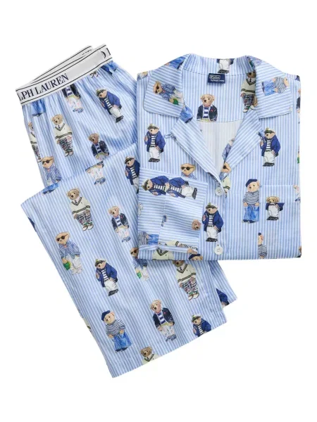 Căciulă Polo Ralph Lauren de catifea cord cu dungi de costum alb