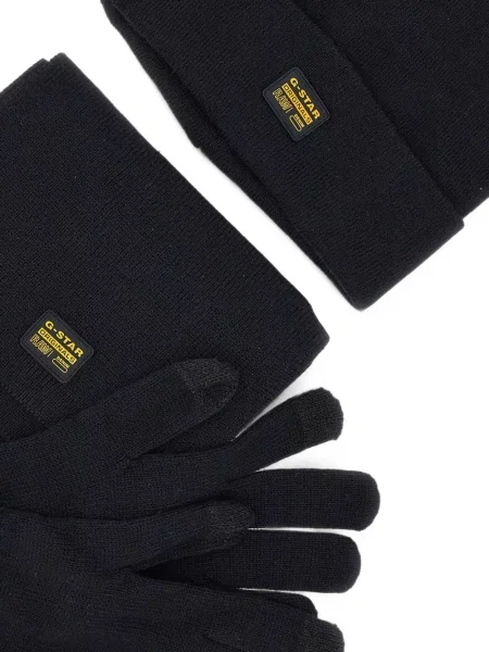 Căciulă G-star Raw cu autograf negru