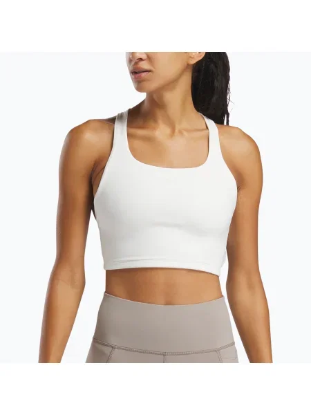 Női Reebok Lux Tank kréta edzés póló. Méret: S fehér