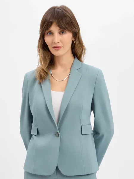 BOSS bluza dresowa Jia Kobiety Sztuczne włókno jednolity 36 zielony