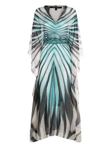 Rochie Roberto Cavalli cu imagine de costum alb