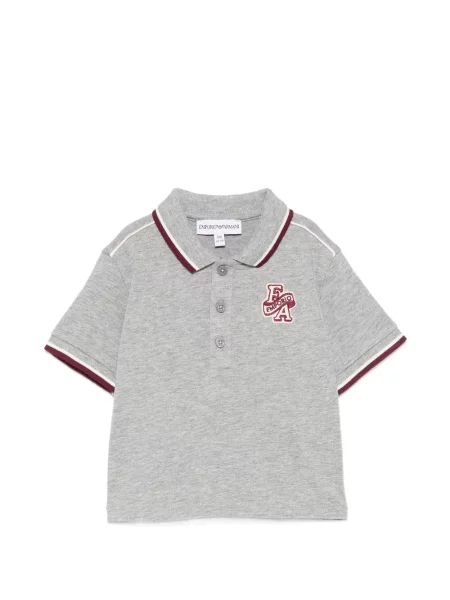 Koszulka polo dziecięca Emporio Armani szara