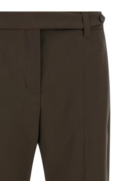 Pantaloni Brunello Cucinelli conici maro