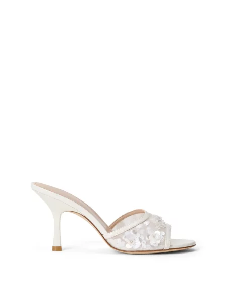 Klapki Stuart Weitzman białe